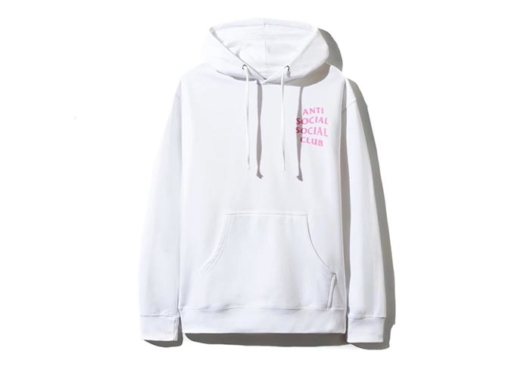 Anti Social Social Club ASSC Pink Blinded Hoodie White - Image 2