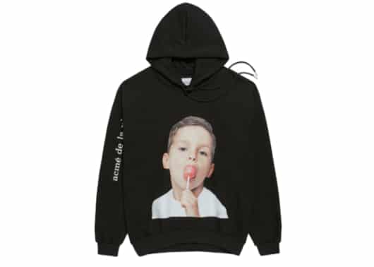 ADLV Baby Face Lollipop Boy Hoodie Black