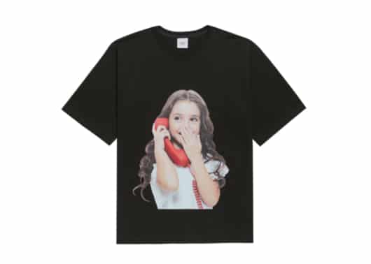 ADLV Baby Face Telephone Girl Tee Black