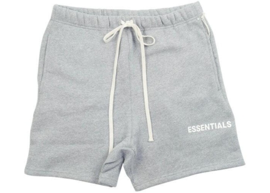 FEAR OF GOD Essentials Graphic Sweat Shorts Grey