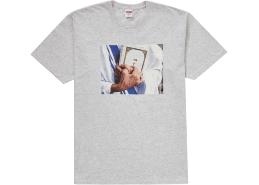 Supreme Bible Tee Ash Grey