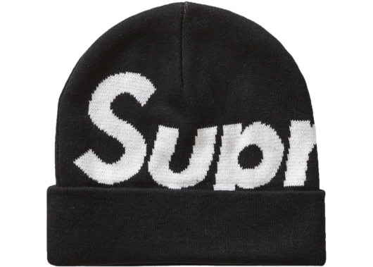 Supreme Big Logo Beanie (FW19) Black