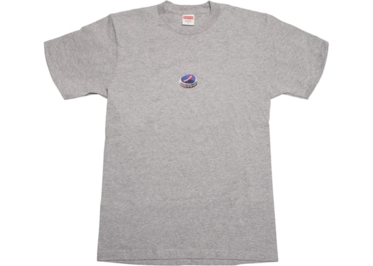 Supreme Bottle Cap Tee Heather Grey