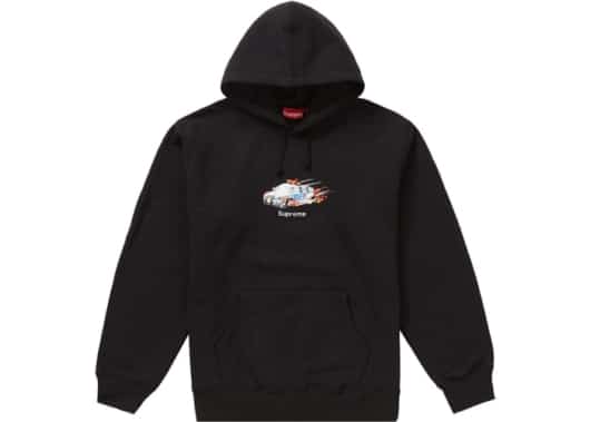 Supreme Cop Car Hooded Sweatshirt Black