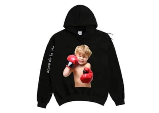 ADLV Baby Face Boxing Hoodie Black