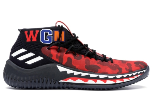 Adidas Dame 4 A Bathing Ape Red