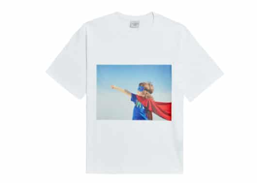 ADLV Baby Face Superman Tee White