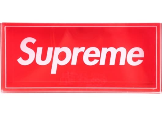 Supreme Acrylic Lucite Box Red