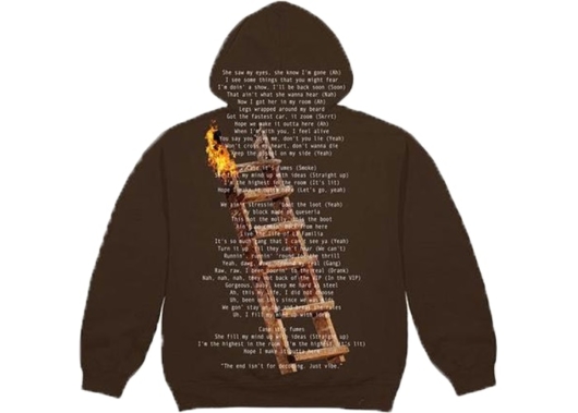 Travis Scott Highest In The Room Not For Decoding Hoodie Brown - Image 2