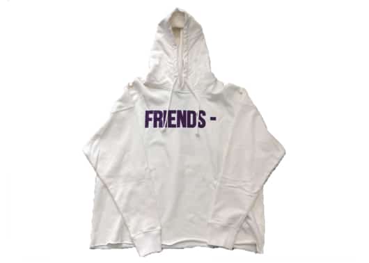 Vlone Friends Purple V Hoodie White