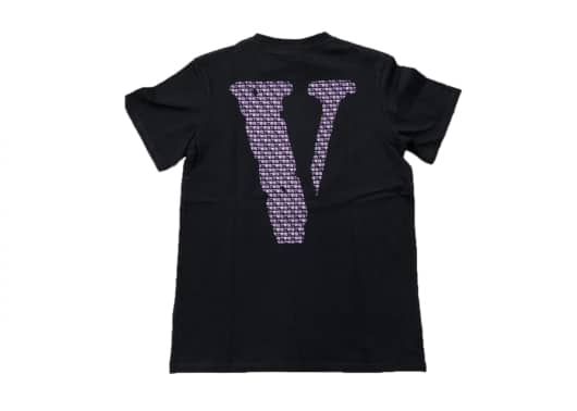 Vlone Kanji Friends Pink V Tee Black