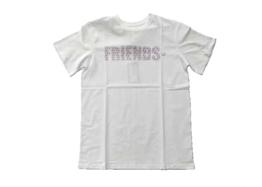 Vlone Kanji Friends Pink V Tee White