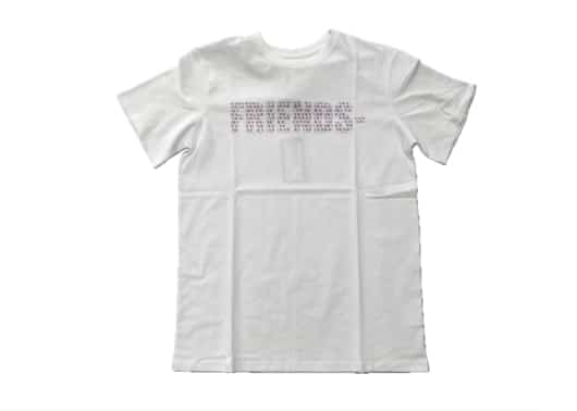 Vlone Kanji Friends Pink V Tee White