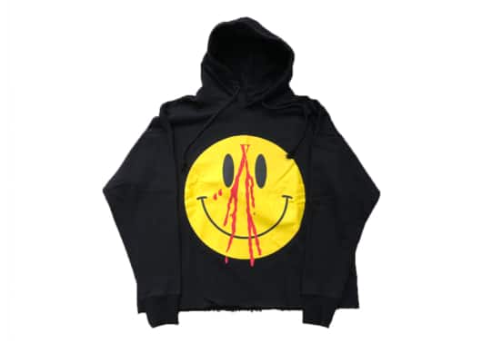 Vlone Smiley Face Hoodie Black