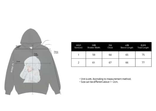 ADLV Baby Face Magnifying Glass Boy Hoodie White