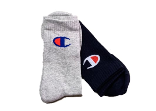 Champion Socks High C Logo Navy/Grey (Pack of 2)