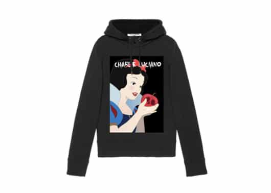 Charlie Luciano Princess Print Black Hoodie