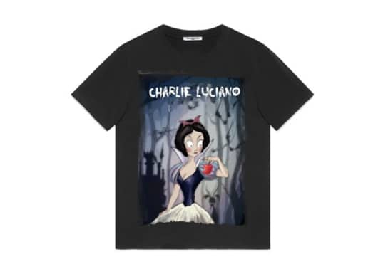 Charlie Luciano Snow White Tee Black