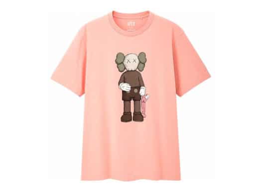 KAWS x Uniqlo Companion Tee Pink