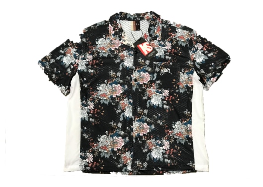 Kith Floral Print Camp Shirt Navy Multi