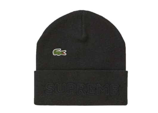 Supreme LACOSTE Beanie Black