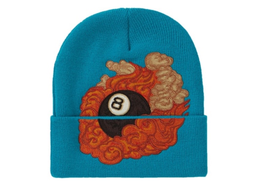 Supreme Martin Wong 8-Ball Beanie Blue