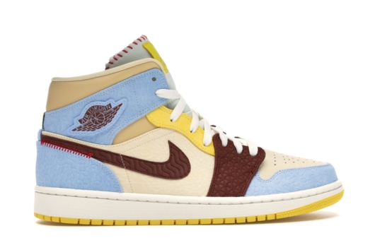 Air Jordan 1 Mid SE Fearless Maison Chateau Rouge