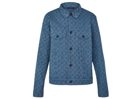 Louis Vuitton Monogram Denim Jacket Blue