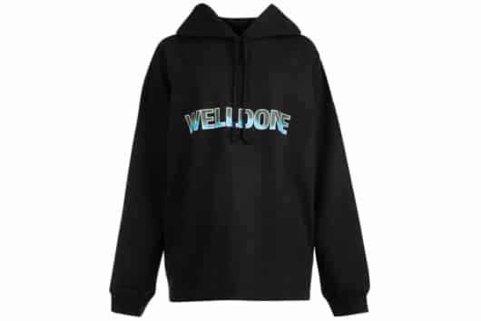 We11done New Logo Hoodie Black