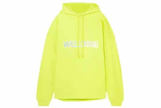 We11done New Logo Hoodie Lime