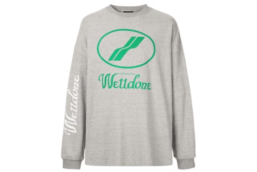 We11done Vintage Long Sleeve Top Grey