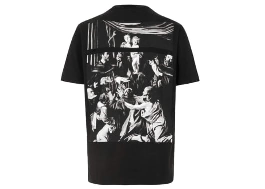 Off White Caravaggio Square Tee Black