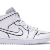 Air Jordan 1 Mid Iridescent Reflective White (W)