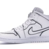 Air Jordan 1 Mid Iridescent Reflective White (W) - Image 6