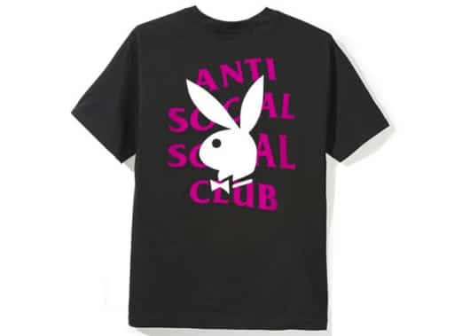 Anti Social Social Club Playboy Remix Tee Black - Image 2