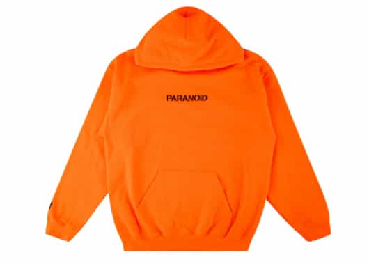 Anti Social Social Club x Undefeated Paranoid Hoodie Orange - Image 2