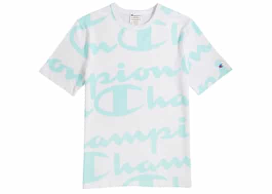 Champion Heritage Giant Logo Tee Icy Blue