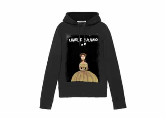 Charlie Luciano Beast Print Black Hoodie