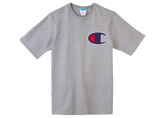 Champion Heritage Graphic Logo Tee Grey