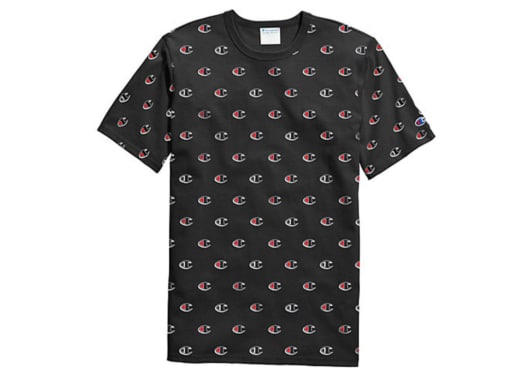 Champion Heritage All Over C Patch Tee Black