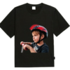 ADLV Baby Face Scooter Boy Tee Black