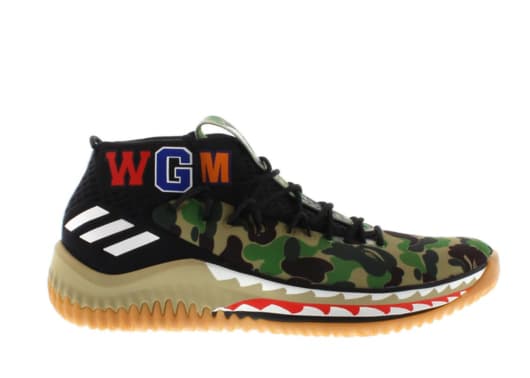 Adidas Dame 4 A Bathing Ape Camo