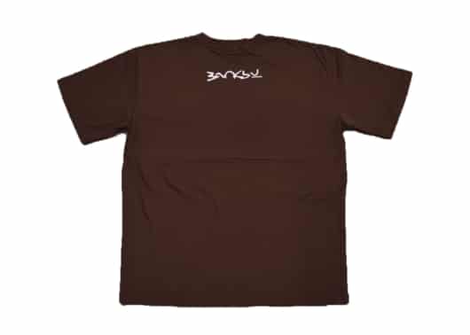Banksy Laugh Now Tee Brown - Image 2