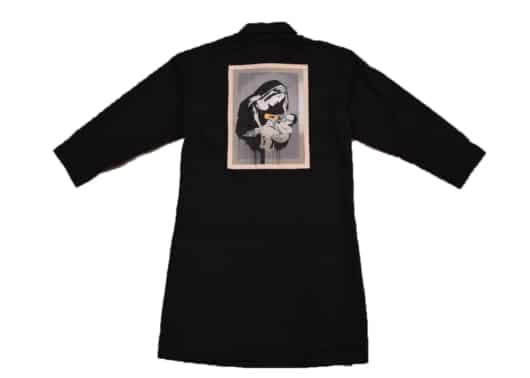 Banksy Toxic Mary Long Coat Black - Image 2