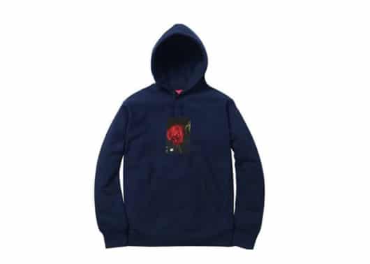 Supreme Araki Rose Hoodie Navy