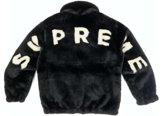 Supreme Faux Fur Bomber Jacket Black