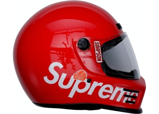 Supreme Simpson Street Bandit Helmet Red