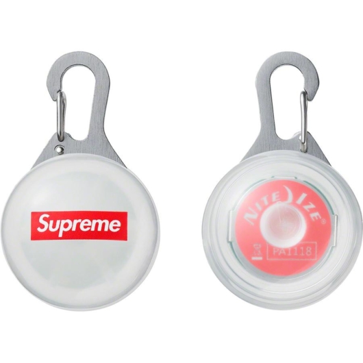 Supreme Spotlight Keychain White