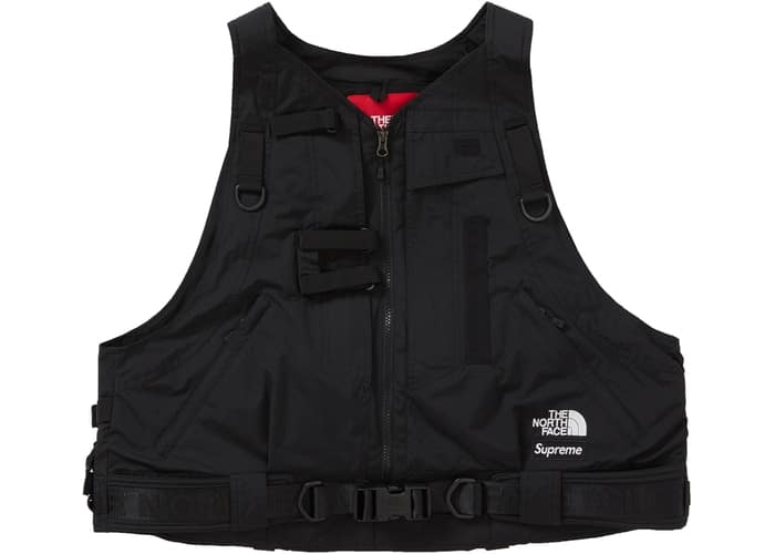 gold north face vest