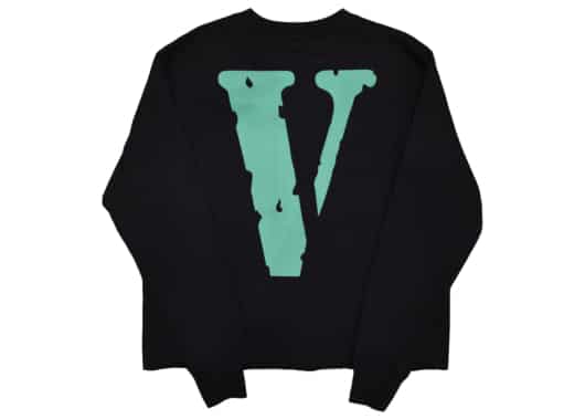 Vlone OG Logo Green V Crewneck Black - Image 2